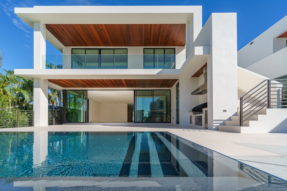 Contemporary villa at dusk — Crestview estate, Abuja